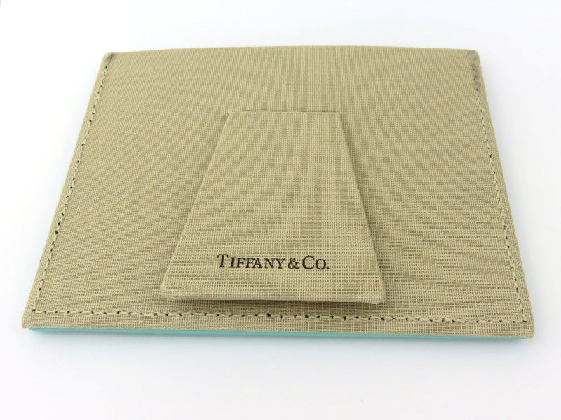 TIFFANY & CO Blue Leather Photo Frame Carousel 2