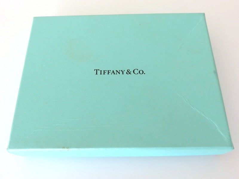 TIFFANY & CO Blue Leather Photo Frame Carousel 3
