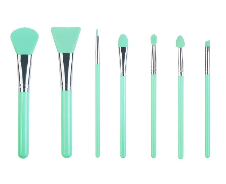 7 Pack Silicone Makeup Brush Applicator Kit for Cream or Liquid Face Care, Li Carousel 1