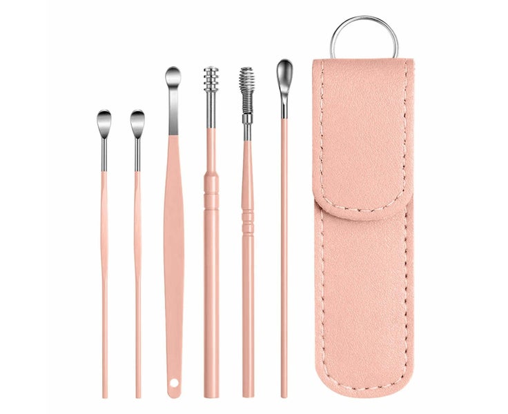 6-piece Set Stainless Steel Ear Scoop Cleaning And Ear Picking Tools Portable Carousel 1