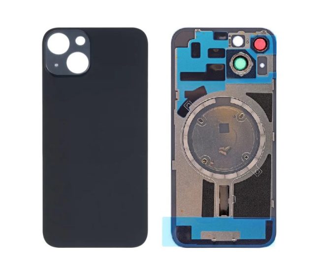 iPhone 14 Plus Back Door Glass Cover With Back Panel Frame Midnight Carousel 1