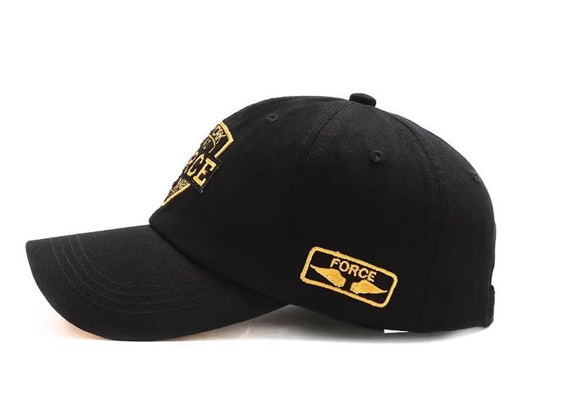 $1R: Hip Hop Style All-Match Duckbill Baseball Unisex Cap with GOLD FORCE USA62967361928195112