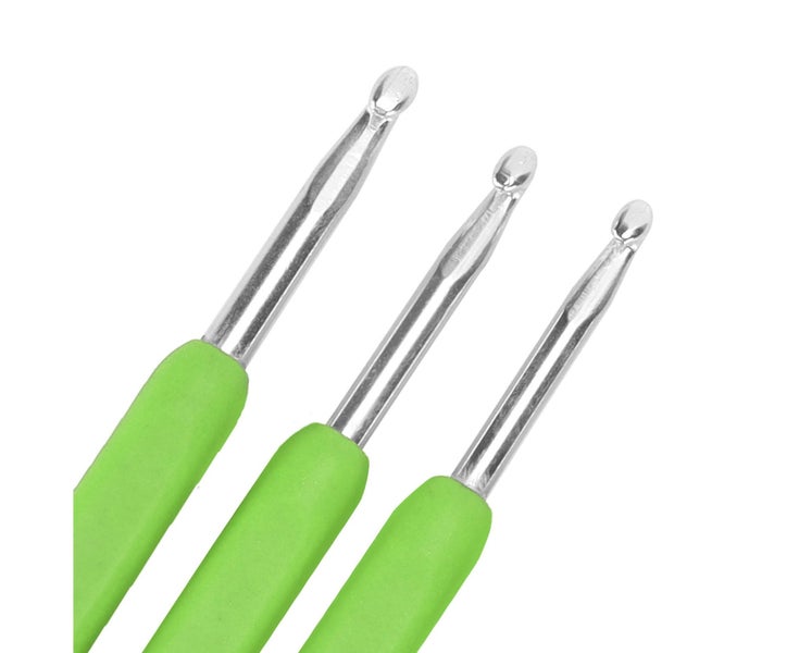 8Pcs Crochet Hooks Multiple Colors Sweater Needle Soft Handle Weaving Tools F Carousel 2