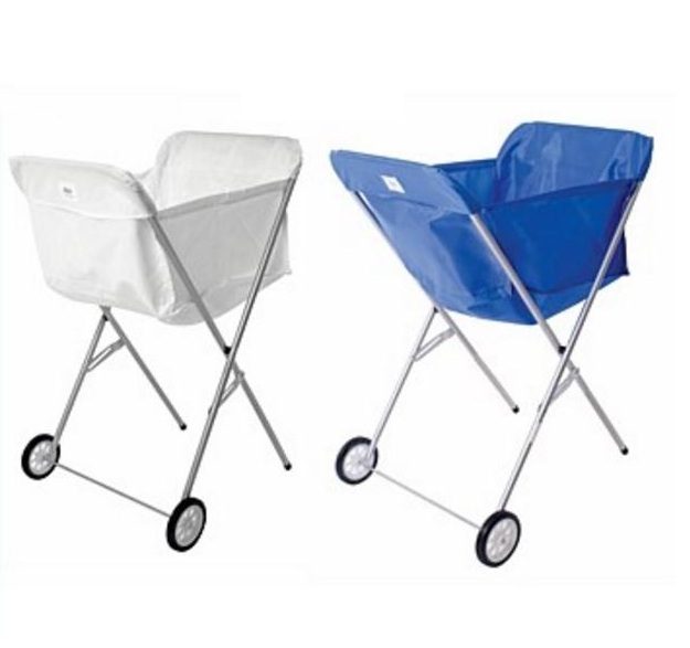 Suzy Laundry Hamper Trolley / Trundler With 2 Wheels Carousel 1