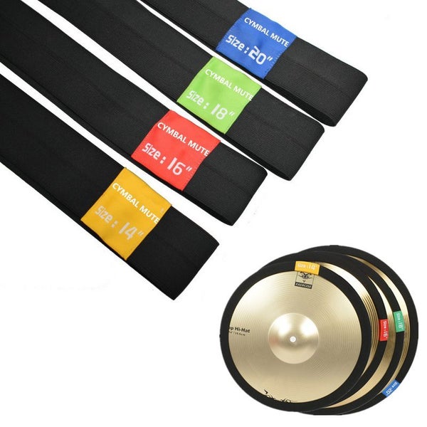 14-20 Inch Portable Polyester Fibre Cymbal Mute Rings For Drum Set Carousel 1