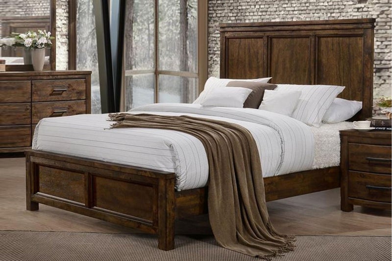 VENTURA Oak Platform Bed Frame- Super King Size Carousel 1