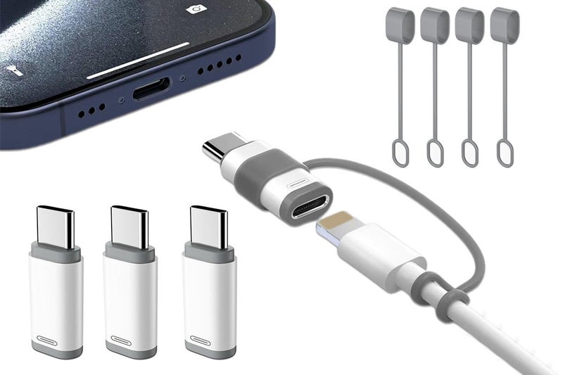 4Pcs Lightning to USB C Adapter Charging and Data Transfer for iPhone 15 16 Carousel 1