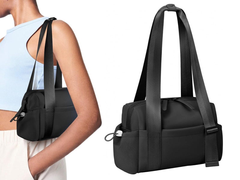 Gym Bag Small Gym Tote Bag Travel Bag With Compartment Mini Duffel Bag Black Carousel 1