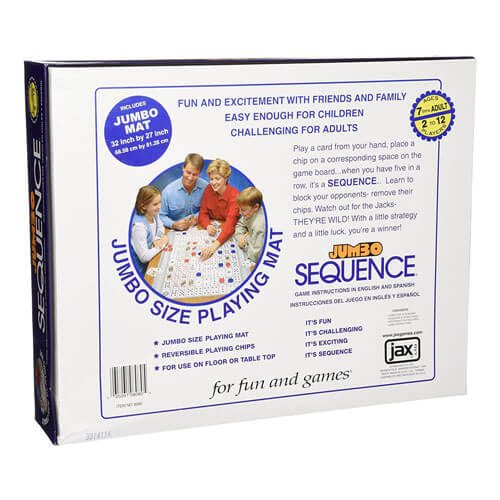 Sequence Jumbo Box Edition Board Game Carousel 3