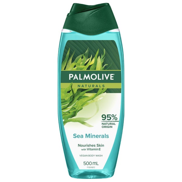 Palmolive Naturals Body Wash, 500mL, Sea Minerals with Seaweed and Sea Salt, ... Carousel 1