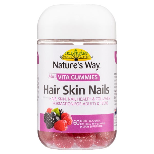 Nature's Way Adult Vita Gummies Hair Skin Nails 60 Carousel 1