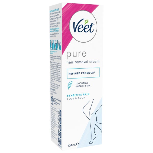 Veet Pure Hair Removal Cream Legs and Body Sensitive Skin 100mL Carousel 1