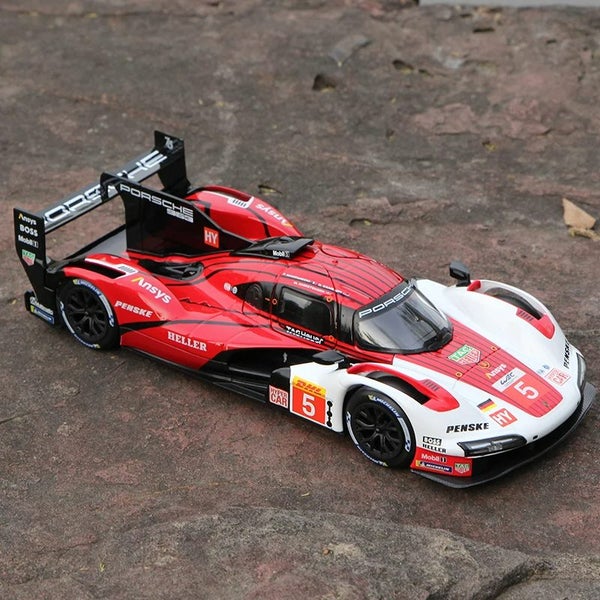 Bburago 1:24 Porsche 963 Alloy Car Model 911 918 Diecast Vehicles Toy Collection Carousel 1