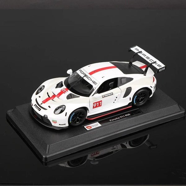 Bburago 1:24 Porsche 963 Alloy Car Model 911 918 Diecast Vehicles Toy Collection Carousel 7