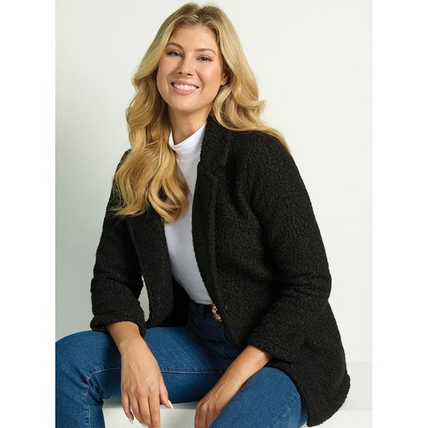 One Only so get in Quick - Lightweight Peacoat - Size L (18) - Black629683140739861113
