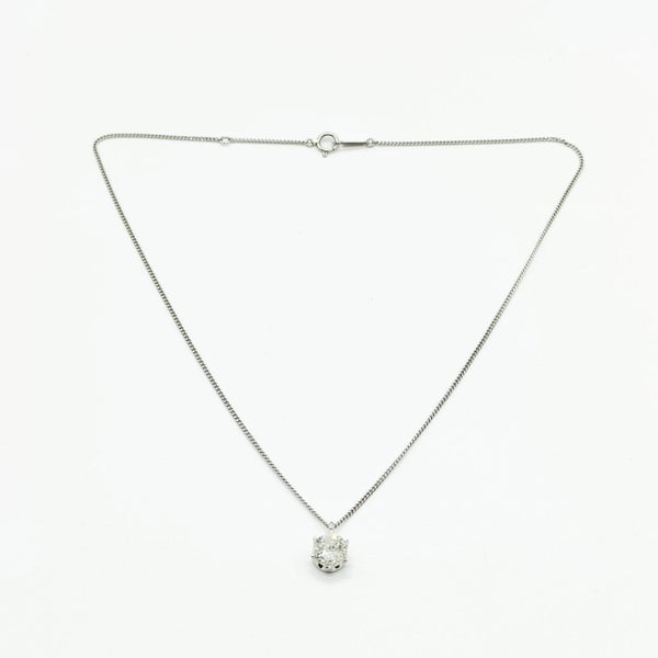 $1 RES * RRP Value $11,200.00 * 1.51ct Platinum Diamond Necklace * w/ NZ VAL62989793891459112