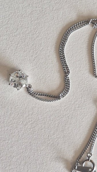 $1 RES * RRP Value $11,200.00 * 1.51ct Platinum Diamond Necklace * w/ NZ VAL Carousel 16