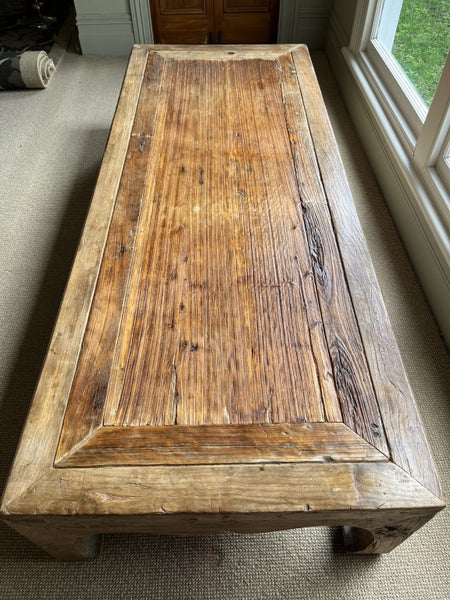 Large rustic coffee table in solid 250-year old elm by Corso de Fiori629710192596491122