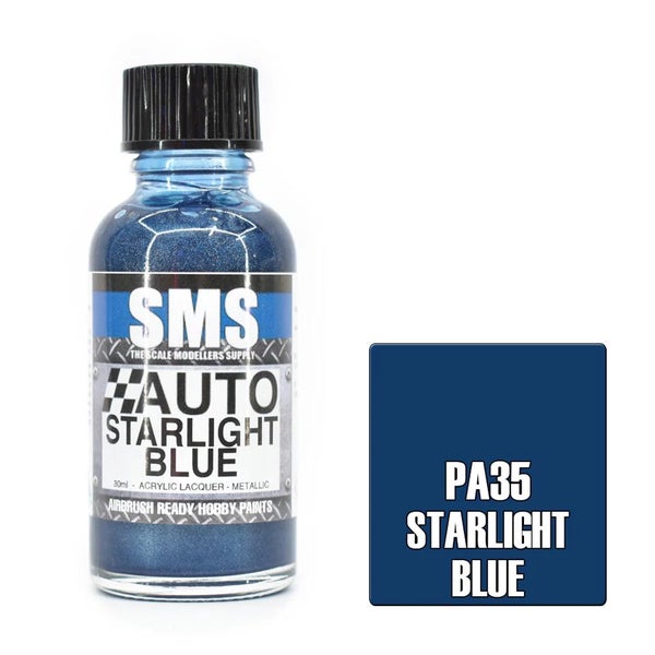 Air Brush Paint 30Ml Starlight Blue Acrylic Lacquer Scale Modellers Supply629683144305931125