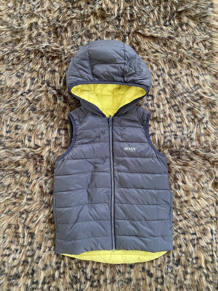 BOSS down vest size 8 reversible Carousel 2