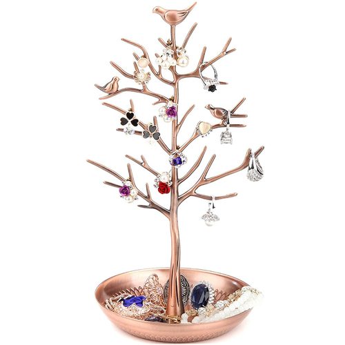 Jewellery Stand Organiser Tree Bird Ring Earring Necklace Holder 2028505* Carousel 8