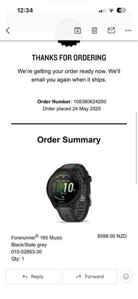 Garmin Forerunner 165 Music (Black/Slate Grey) Carousel 4
