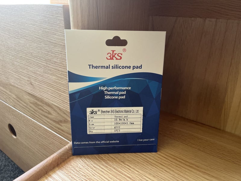 3ks Thermal Pad High Performance 10.8 W/mK Silicone Thermal Pad 100x100x3.0mm Carousel 1