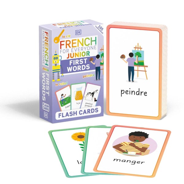 French for Everyone Junior First Words Flash Cards by DK - Cards Carousel 1