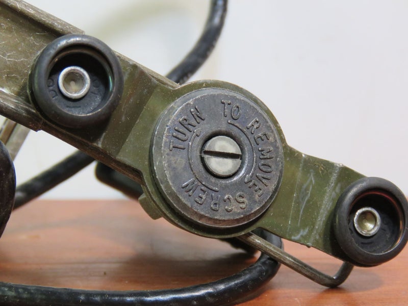 Awesome Old Vietnam War Army / Pilots Tanker Headset Helmet Radio Microphone Carousel 2