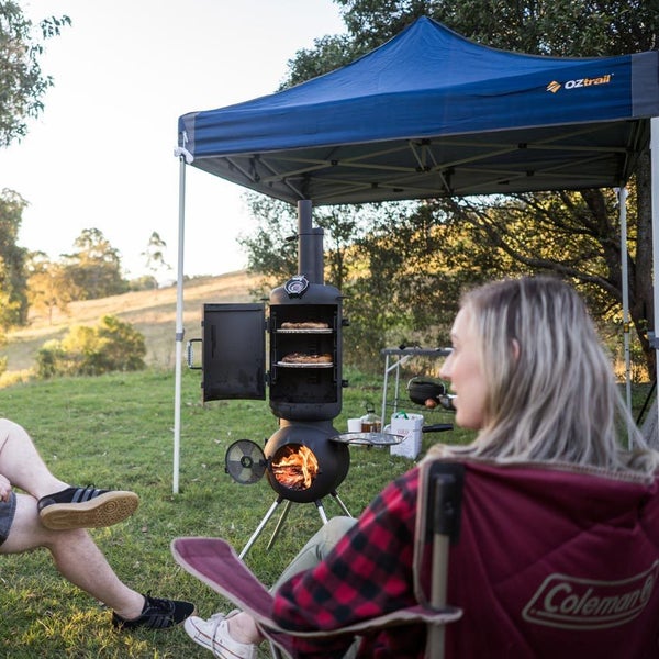 Oztrail Hydroflow Deluxe 2.4 Gazebo Blue Carousel 2