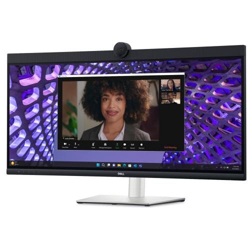 Dell P3424WEB 34" Ultrawide QHD Curved Conference Monitor With Built-in Camera Carousel 1