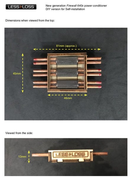 LESSLOSS Firewall 640x power conditioner DIY version (list $600) Carousel 2