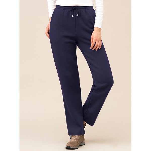 Fleece track pants - size 24 - french navy Blue - short length -62970070927490118