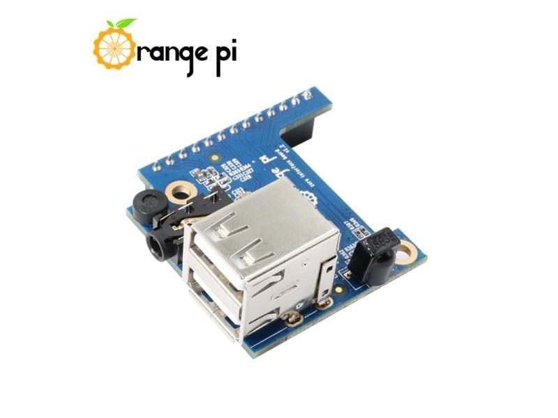 Orange Pi Zero Expansion Board With USB 2.0 Audio Video Mic IR Receiver For OPI Carousel 1