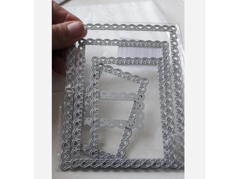 5PCS Frame Metal Cutting Dies Stencils For Making DIY Scrapbooking Paper Cards Carousel 1