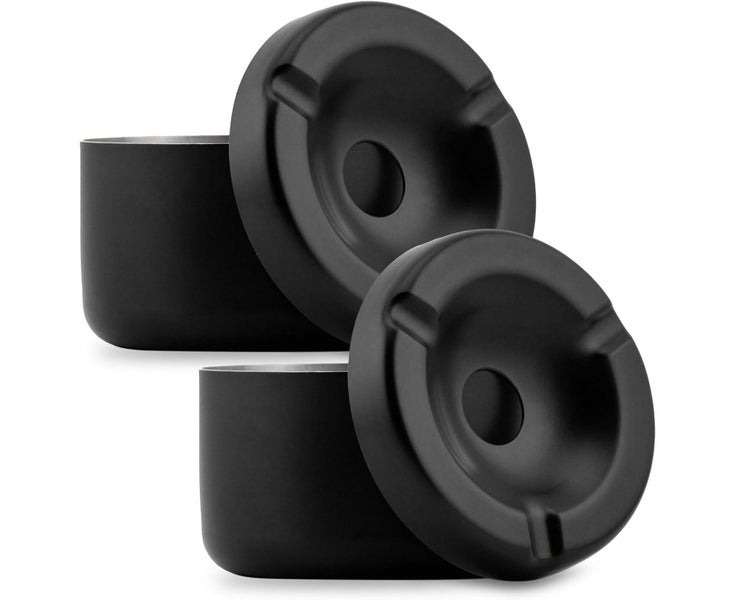 Ashtray for outside Patio - Waterproof Windproof Stainless Steel with Lid, Ea Carousel 1