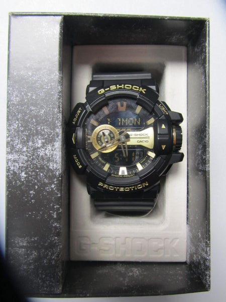 G Shock Watch Black & Gold Carousel 1