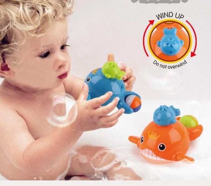 Bath Toys Mold Free Fishing Games Swimming Whales BPA Free Carousel 1
