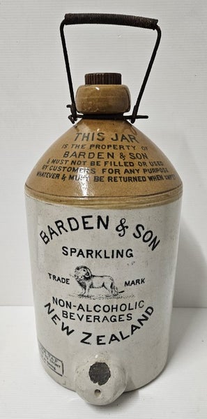 Barden & Son New Zealand one gallon crock stone jar Carousel 1