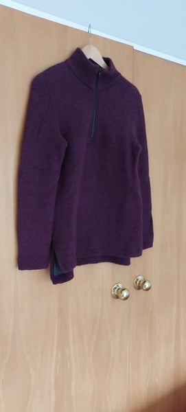 Mkm Original Womans 1/2 zip double layer possum fur lined jersey RRP $219 S62971969109379113