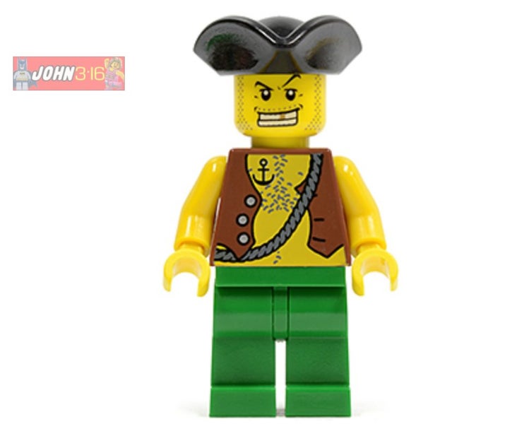 AWESOME LEGO TATTOOED PIRATE MINIFIGURE Carousel 1