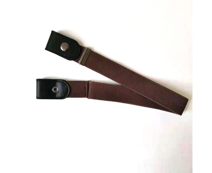 Brown Buckle-free Elastic Comfortable Womens Belt Jeans Carousel 5