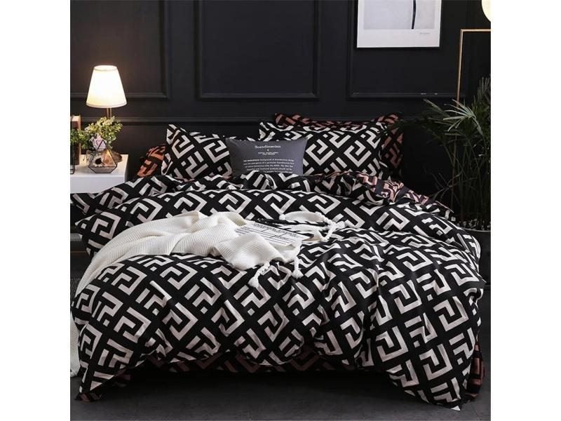 Modern Geometric California King Bedding Sets Luxury Duvet Cover Set Pillowcase Carousel 1