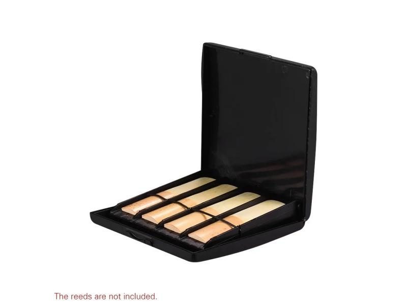 Black Reeds Case Holder Box ABS 8pcs Reeds Capacity For Saxophone Sax Clarinet Carousel 1