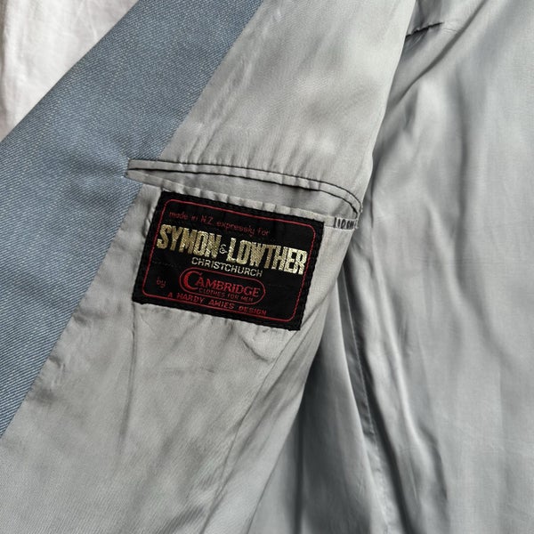 Vintage 1970s Symon & Lowther Striped Pure Wool Suit NZ Made62976712517250113
