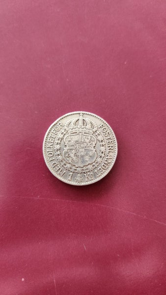 SWEDEN Silver 1 kronor 1939 Carousel 1
