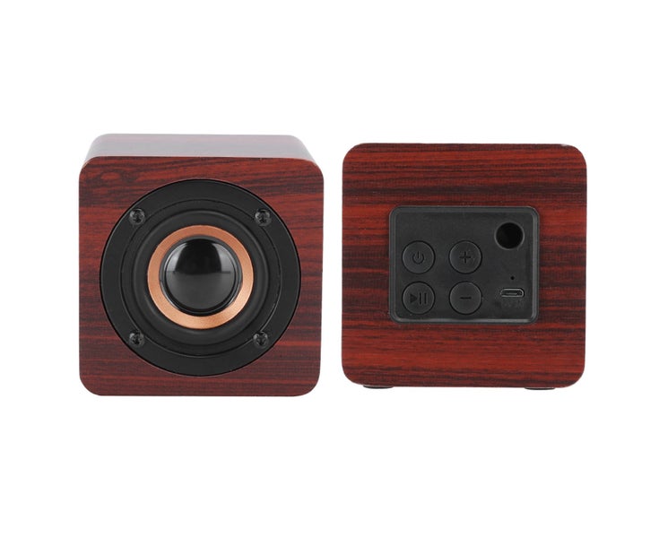 Bluetooth Mini Speakers Portable Wood Wireless LoudSpeakers Sound System 3W O Carousel 2