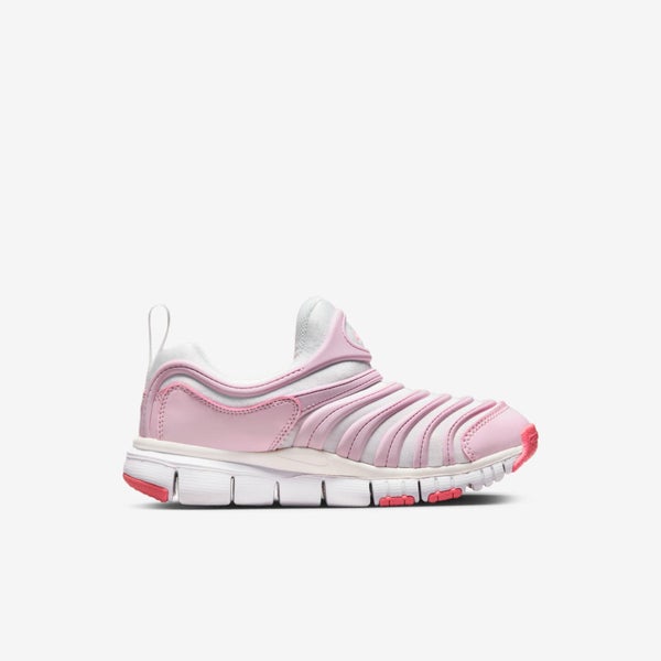 Nike Dynamo Free PS Summit White Pink Gaze Kids Preschool Casual Shoe 343738-100 Carousel 1