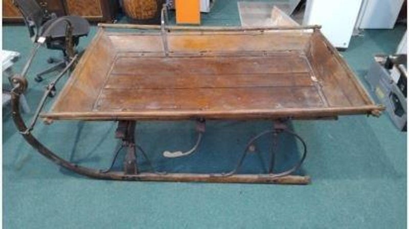 Antique Norwegian Sleigh - Eye catching conversation starter or display unit Carousel 2