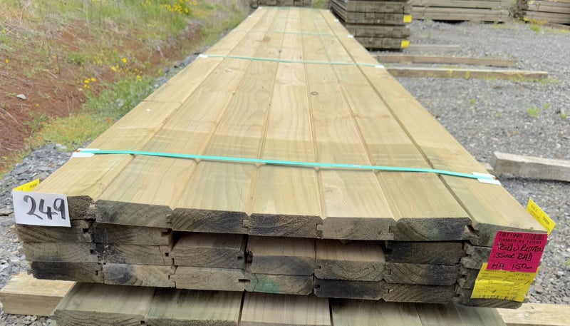 PINE, TG&V RETAINING, INDUSTRIAL, 135 x 42mm, H4 TREATED - 150m - TBT1999 Carousel 1